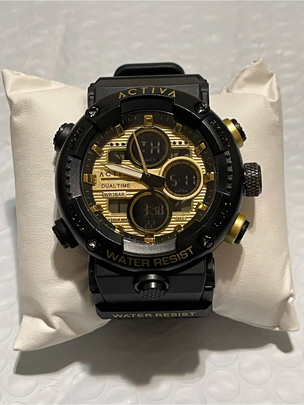 Activa X Invicta Digital Men's Watch - 52mm. Black & Gold new